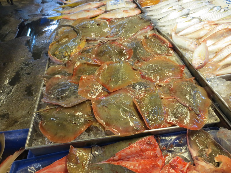 Fisk- och skaldjursmarknad.
