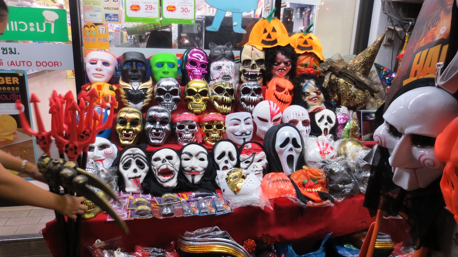 Halloween kväll 31 oktober 2015 i Pattaya City